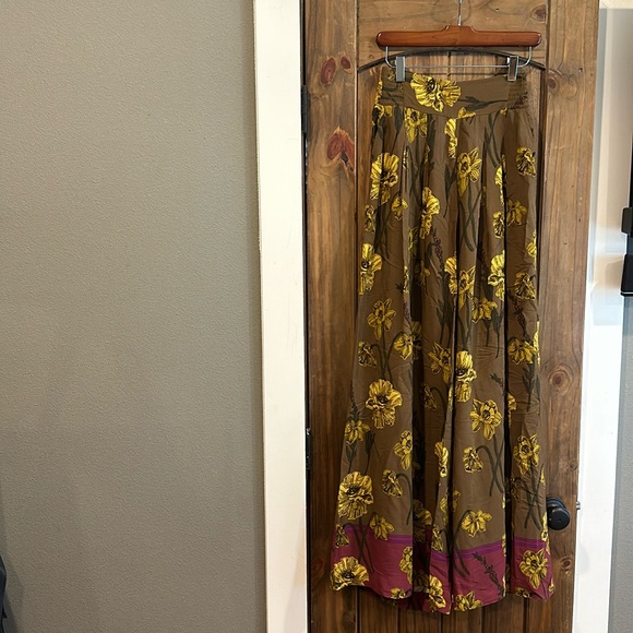 Anthropologie Maeve Terrace Floral Pants - Picture 1 of 7